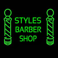 Green Styles Barber Shop Enseigne Néon