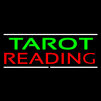 Green Tarot Red Reading And White Line Enseigne Néon