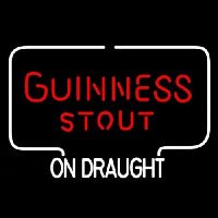 Guinness Stout ON DRAUGHT Enseigne Néon