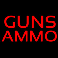 Guns Ammo Enseigne Néon