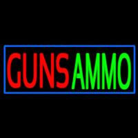 Guns Ammo Enseigne Néon