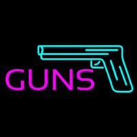 Guns Logo Enseigne Néon