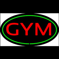 Gym Oval Green Enseigne Néon