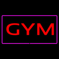 Gym Rectangle Purple Enseigne Néon