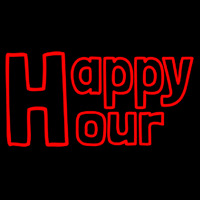 H For Happy Hour Enseigne Néon