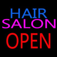 Hair Salon Block Open Enseigne Néon