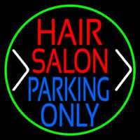 Hair Salon Parking Only Enseigne Néon