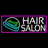Hair Salon With Scissor And Comb Enseigne Néon