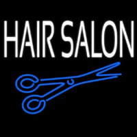 Hair Salon With Scissor Enseigne Néon