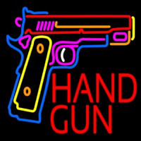 Hand Gun Enseigne Néon