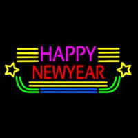 Happy New Year Logo 2 Enseigne Néon