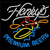 Henrys Premium Beers Beer Sign Enseigne Néon