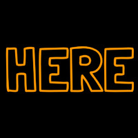 Here Enseigne Néon