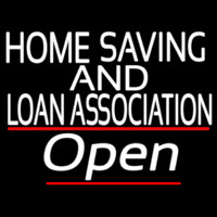 Home Savings And Loan Association Open Enseigne Néon