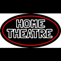 Home Theatre With Border Enseigne Néon