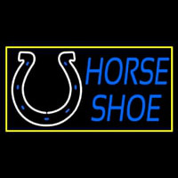 Horse Shoe Logo With Border Enseigne Néon