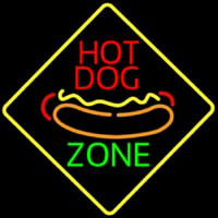 Hot Dog Zone Enseigne Néon