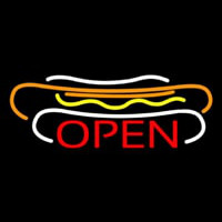 Hot Dogs Open Enseigne Néon