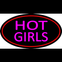 Hot Girls With Red Border Enseigne Néon