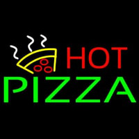 Hot Pizza With Logo Enseigne Néon