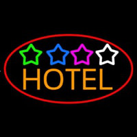 Hotel With Stars Enseigne Néon