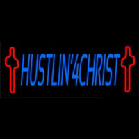 Hustlin 4 Christ Enseigne Néon