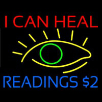 I Can Heal Readings With Eye Enseigne Néon