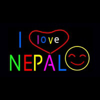 I Love Nepal Enseigne Néon