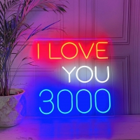 I Love You 3000 Enseigne Néon