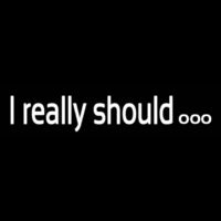 I Really Should Enseigne Néon