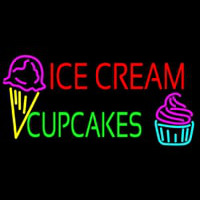 Ice Cream Cupcakes Enseigne Néon