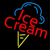 Ice Cream Logo Enseigne Néon