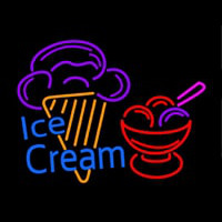 Ice Cream Logo Enseigne Néon