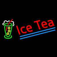 Ice Tea Logo Enseigne Néon