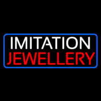 Imitation Jewelry Blue Border Enseigne Néon