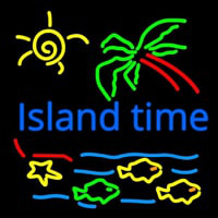 Island Time Enseigne Néon