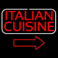 Italian Cuisine Enseigne Néon