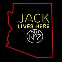 Jack Daniels Jack Lives Here Arizona Enseigne Néon