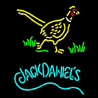 Jack Daniels and Pheasant Logo Enseigne Néon