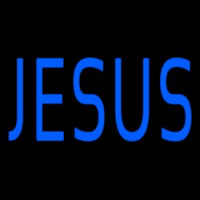 Jesus Blue Enseigne Néon