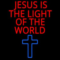 Jesus Is The Light Of The World Enseigne Néon
