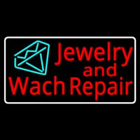 Jewelry And Watch Repair Turquoise Diamond Logo Enseigne Néon
