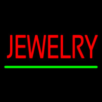 Jewelry Green Line Enseigne Néon