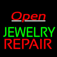 Jewelry Repair Open Red Enseigne Néon
