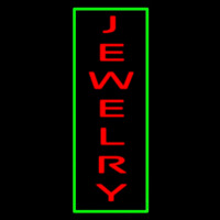 Jewelry Vertical Green Border Enseigne Néon