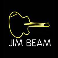 Jim Beam Guitar Enseigne Néon