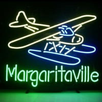 Jimmy Buffett Margaritaville Airplane Bière Bar Entrée Enseigne Néon