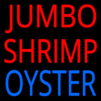 Jumbo Shrimp Oyster Enseigne Néon
