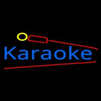 Karaoke And Microphone Enseigne Néon