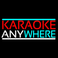Karaoke Anywhere Enseigne Néon